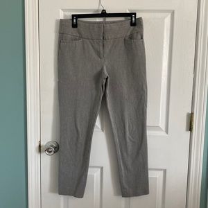 LOFT Grey Capris Marisa Skinny 6